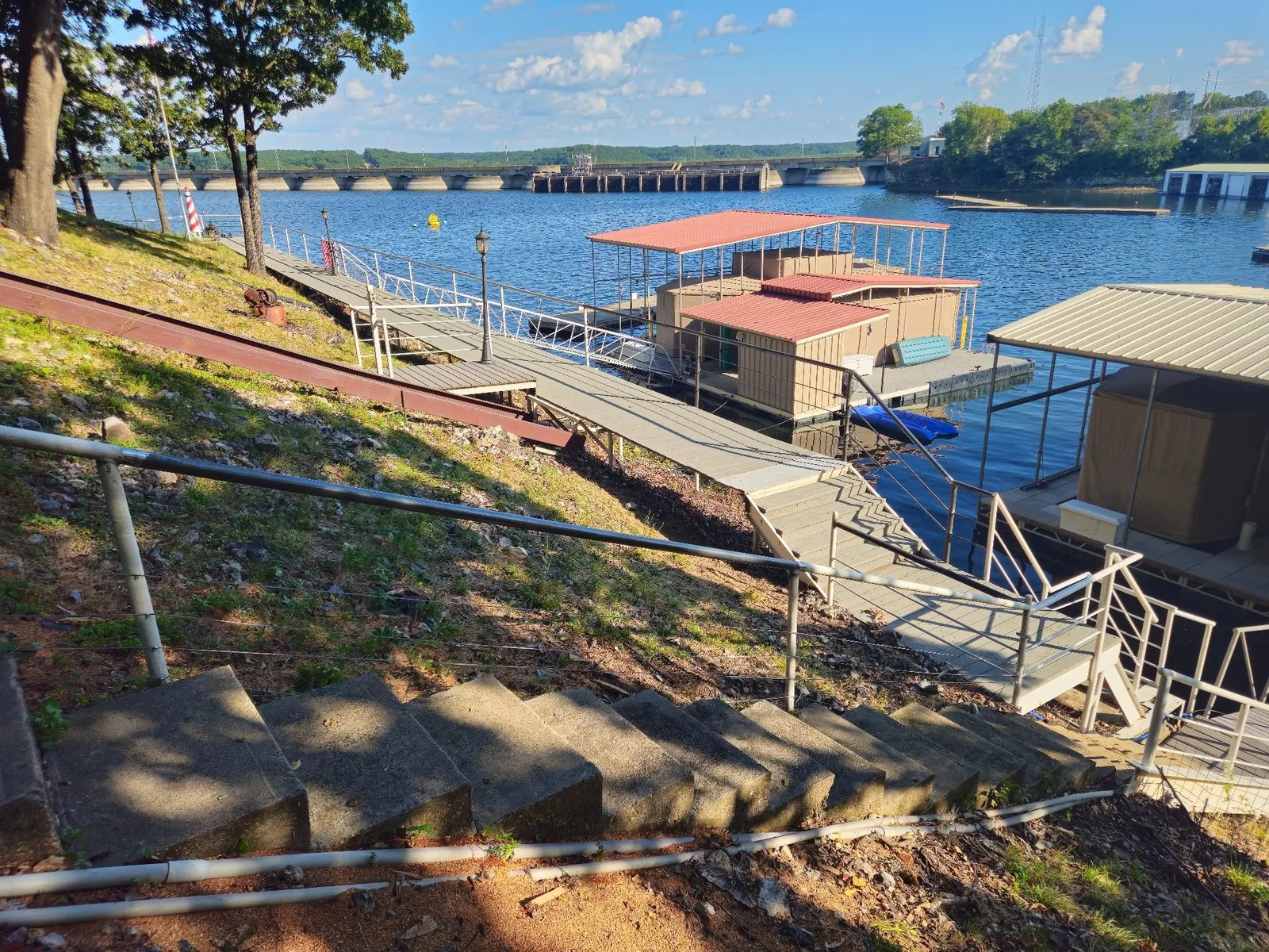 Grand Lake dock and lakefront railing project