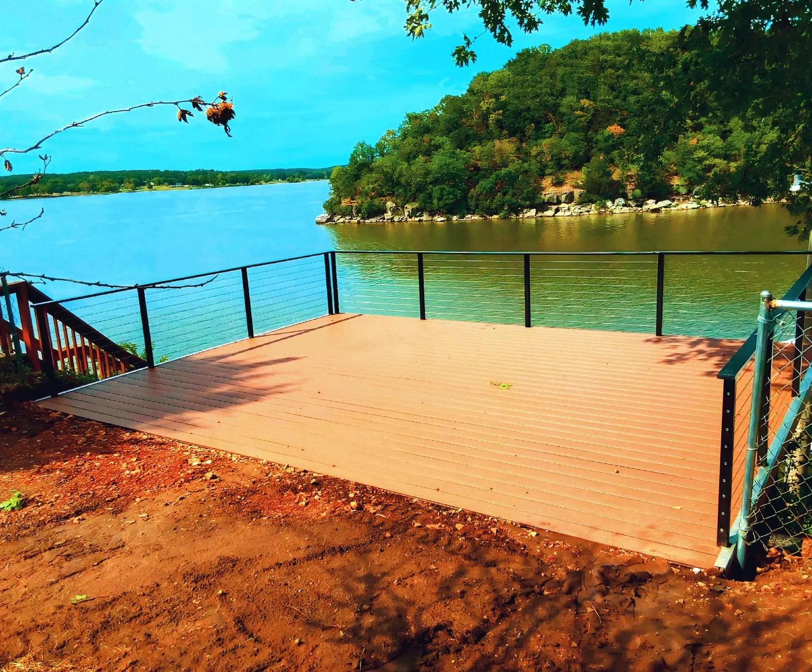Welded lakefront deck project